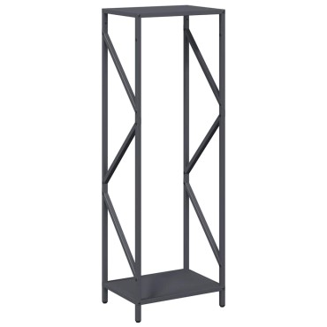 vidaXL Ράφι για καυσόξυλα Ανθρακί 34x25x100 cm Ατσάλι ψυχρής έλασης