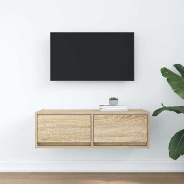 vidaXL Έπιπλο Τηλεόρασης Sonoma Δρυς 80x31x25,5cm Επεξ. Ξύλο