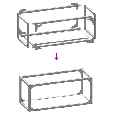 vidaXL Ράφι για καυσόξυλα Λευκό 25x25x60 cm Ατσάλι ψυχρής έλασης