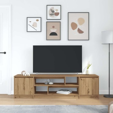 vidaXL Έπιπλο Τηλεόρασης Δρυς τεχνίτης 188,5x41x50cm Επεξ. Ξύλο