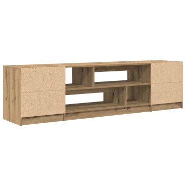 vidaXL Έπιπλο Τηλεόρασης Δρυς τεχνίτης 188,5x41x50cm Επεξ. Ξύλο