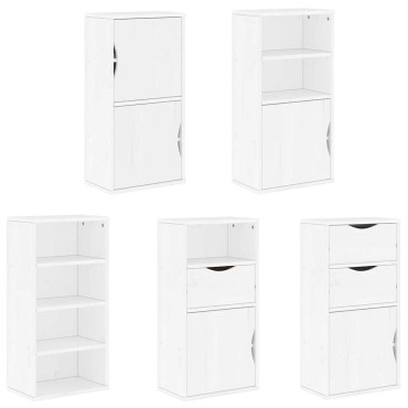 vidaXL Πλαϊνά ντουλάπια 5 τεμ. ODDA 40x24x79cm από Μασίφ Ξύλο Πεύκου