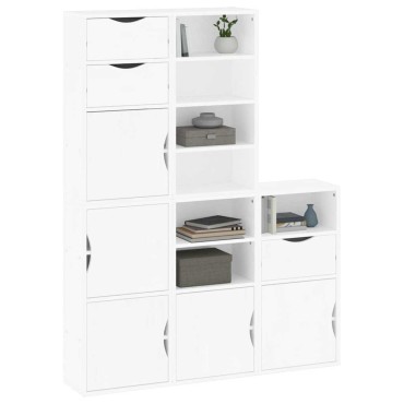 vidaXL Πλαϊνά ντουλάπια 5 τεμ. ODDA 40x24x79cm από Μασίφ Ξύλο Πεύκου