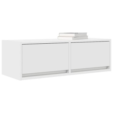 vidaXL Έπιπλο Τηλεόρασης Λευκό 80x31x25,5cm Επεξεργασμένο Ξύλο