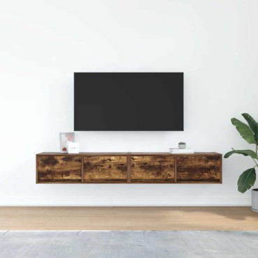 vidaXL Έπιπλα Τηλεόρασης 2 τεμ. 80x31x25,5cm Επεξεργασμένο Ξύλο