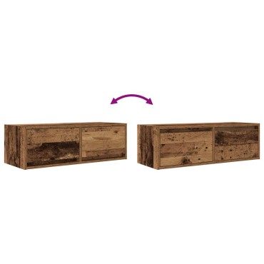 vidaXL Έπιπλο Τηλεόρασης Παλιό Ξύλο 80x31x25,5cm Επεξεργασμένο Ξύλο