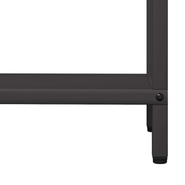 vidaXL Ράφι για καυσόξυλα Μαύρο 60x25x60 cm Ατσάλι ψυχρής έλασης