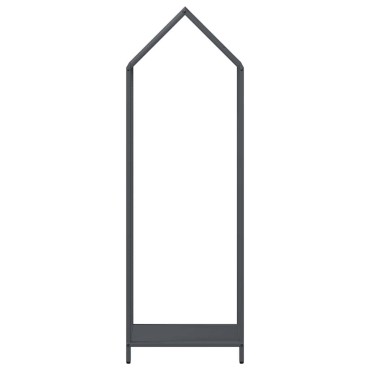 vidaXL Ράφι για καυσόξυλα Ανθρακί 40x25x120 cm Ατσάλι ψυχρής έλασης