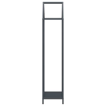 vidaXL Ράφι για καυσόξυλα Ανθρακί 40x25x120 cm Ατσάλι ψυχρής έλασης