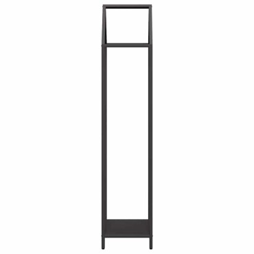 vidaXL Ράφι για καυσόξυλα Μαύρο 40x25x120 cm Ατσάλι ψυχρής έλασης