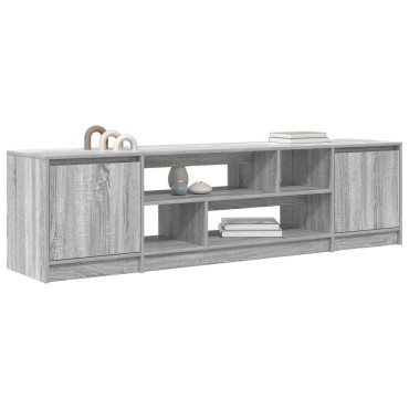 vidaXL Έπιπλο Τηλεόρασης Γκρι Sonoma 188,5x41x50cm Επεξεργ. Ξύλο