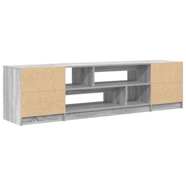 vidaXL Έπιπλο Τηλεόρασης Γκρι Sonoma 188,5x41x50cm Επεξεργ. Ξύλο