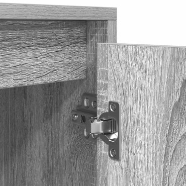 vidaXL Έπιπλο Τηλεόρασης Γκρι Sonoma 188,5x41x50cm Επεξεργ. Ξύλο