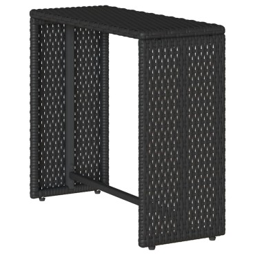 vidaXL 5 τεμ. σετ καναπέδες κήπου με μαξιλάρια Stackable μαύρο 63x63,5x60,5 cm  Γωνιακός
