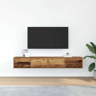 vidaXL Έπιπλα Τηλεόρασης 2 τεμ. 80x31x25,5cm Επεξεργασμένο Ξύλο