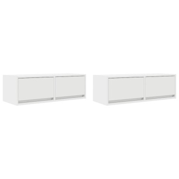 vidaXL Έπιπλα Τηλεόρασης 2 τεμ. 80x31x25,5cm Επεξεργασμένο Ξύλο