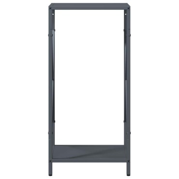 vidaXL Ράφι για καυσόξυλα Ανθρακί 34x25x70 cm Ατσάλι ψυχρής έλασης