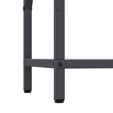 vidaXL Ράφι για καυσόξυλα Ανθρακί 34x25x70 cm Ατσάλι ψυχρής έλασης