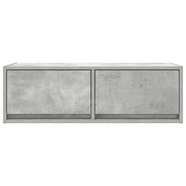 vidaXL Έπιπλο Τηλεόρασης Γκρι Σκυροδέματος 80x31x25,5cm Επεξεργ. Ξύλο