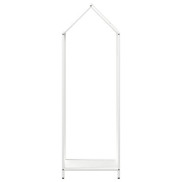 vidaXL Ράφι για καυσόξυλα Λευκό 40x25x120 cm Ατσάλι ψυχρής έλασης