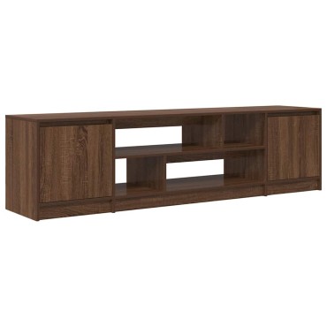 vidaXL Έπιπλο Τηλεόρασης Καφέ Δρυς 188,5x41x50cm από Επεξεργ. Ξύλο