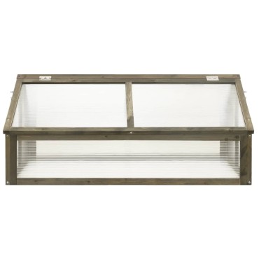 vidaXL Θερμοκήπιο Γκρι 114 x 80 x 50 εκ. από Ξύλο Ελάτης