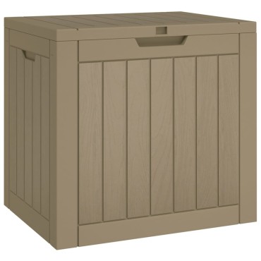 vidaXL Μπαούλο Αποθήκευσης Κήπου Γκρι 55,5x43x53cm Πολυπροπυλένιο 1 τεμ.