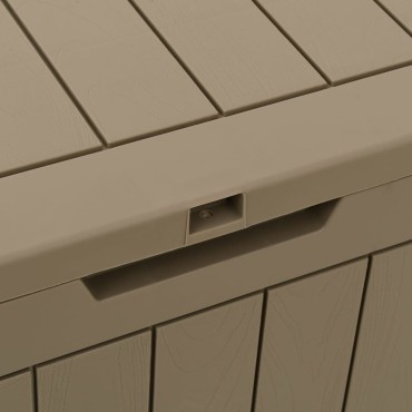 vidaXL Μπαούλο Αποθήκευσης Κήπου Γκρι 55,5x43x53cm Πολυπροπυλένιο 1 τεμ.