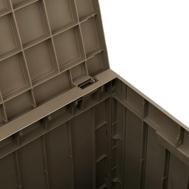 vidaXL Μπαούλο Αποθήκευσης Κήπου Γκρι 55,5x43x53cm Πολυπροπυλένιο 1 τεμ.