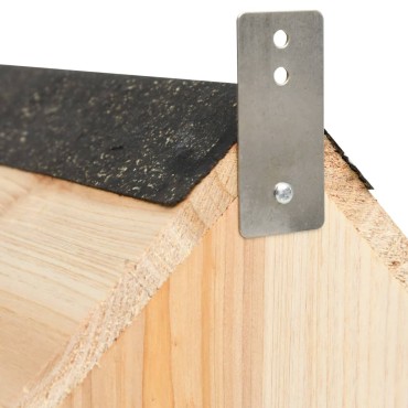 vidaXL Σπιτάκι Σκίουρου 26 x 25 x 29 εκ. Μασίφ Ξύλο Ελάτης