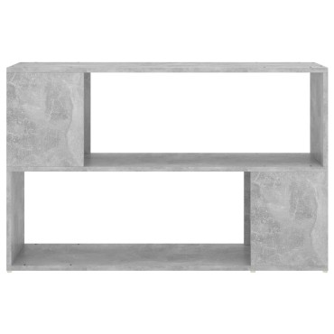 vidaXL Βιβλιοθήκη Γκρι Σκυροδέματος 100x24x63cm Επεξεργασμ. Ξύλο 1 τεμ.