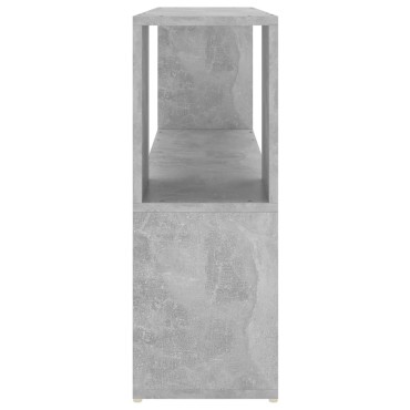 vidaXL Βιβλιοθήκη Γκρι Σκυροδέματος 100x24x63cm Επεξεργασμ. Ξύλο 1 τεμ.