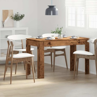 vidaXL Τραπεζαρία Παλιό Ξύλο 120x60x76cm από Μοριοσανίδα 1 τεμ.
