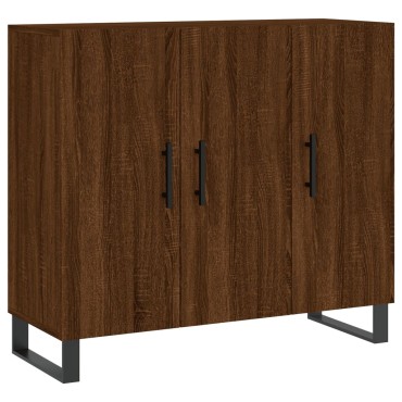 vidaXL Ντουλάπι Καφέ Δρυς 90x34x80cm από Επεξεργασμένο Ξύλο 1 τεμ.
