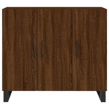 vidaXL Ντουλάπι Καφέ Δρυς 90x34x80cm από Επεξεργασμένο Ξύλο 1 τεμ.