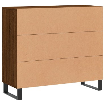 vidaXL Ντουλάπι Καφέ Δρυς 90x34x80cm από Επεξεργασμένο Ξύλο 1 τεμ.