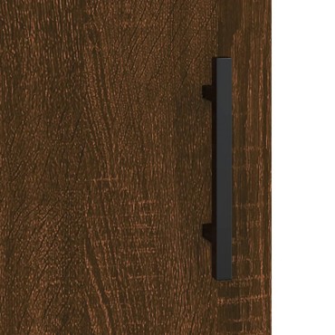 vidaXL Ντουλάπι Καφέ Δρυς 90x34x80cm από Επεξεργασμένο Ξύλο 1 τεμ.