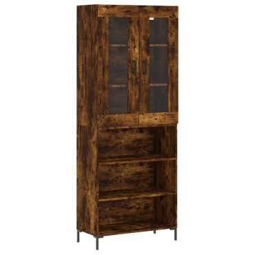 vidaXL Ντουλάπι Καπνιστή Δρυς 69,5x34x180cm από Επεξεργασμένο Ξύλο 1 τεμ.