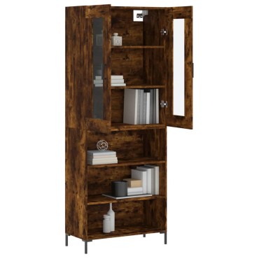 vidaXL Ντουλάπι Καπνιστή Δρυς 69,5x34x180cm από Επεξεργασμένο Ξύλο 1 τεμ.