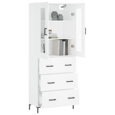vidaXL Ντουλάπι Λευκό 69,5x34x180cm από Επεξεργασμένο Ξύλο 1 τεμ.