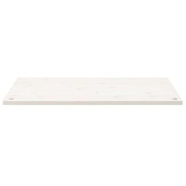 vidaXL Επιφάνεια Γραφείου Λευκή 110x60x2,5 εκ. από Μασίφ Ξύλο Πεύκου