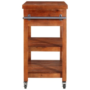 vidaXL Τρόλεϊ Κουζίνας 100x48x89cm από Μασίφ Ξύλο Ακακίας 1 τεμ.