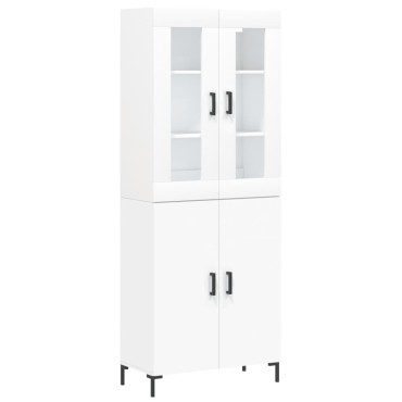 vidaXL Ντουλάπι Λευκό 69,5x34x180cm από Επεξεργασμένο Ξύλο 1 τεμ.
