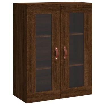 vidaXL Ντουλάπι Καφέ Δρυς 69,5x34x180cm από Επεξεργασμένο Ξύλο 1 τεμ.