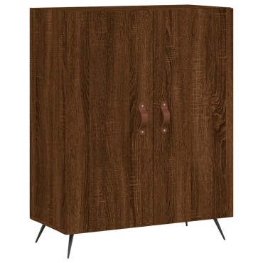vidaXL Ντουλάπι Καφέ Δρυς 69,5x34x180cm από Επεξεργασμένο Ξύλο 1 τεμ.