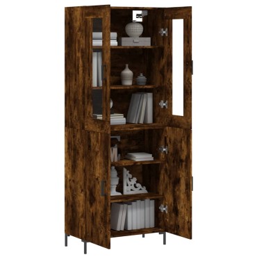 vidaXL Ντουλάπι Καπνιστή Δρυς 69,5x34x180cm από Επεξεργασμένο Ξύλο 1 τεμ.