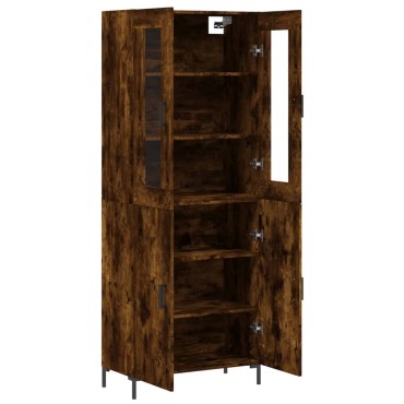 vidaXL Ντουλάπι Καπνιστή Δρυς 69,5x34x180cm από Επεξεργασμένο Ξύλο 1 τεμ.