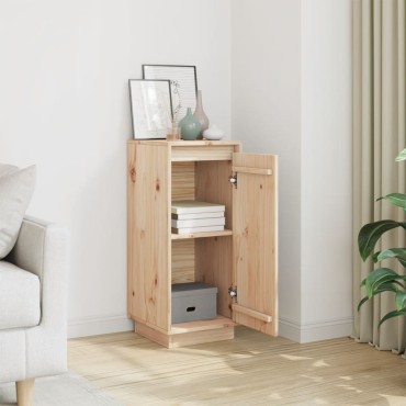 vidaXL Ντουλάπι 31,5x34x75cm από Μασίφ Ξύλο Πεύκου 1 τεμ.