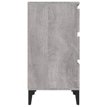 vidaXL Κομοδίνο Γκρι Sonoma 40x35x70cm από Επεξεργασμένο Ξύλο 1 τεμ.