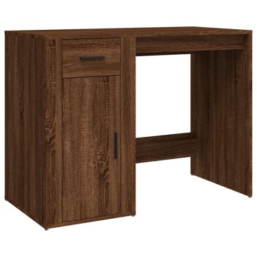 vidaXL Γραφείο Καφέ Δρυς 100x49x75cm από Επεξεργασμένο Ξύλο 1 τεμ.